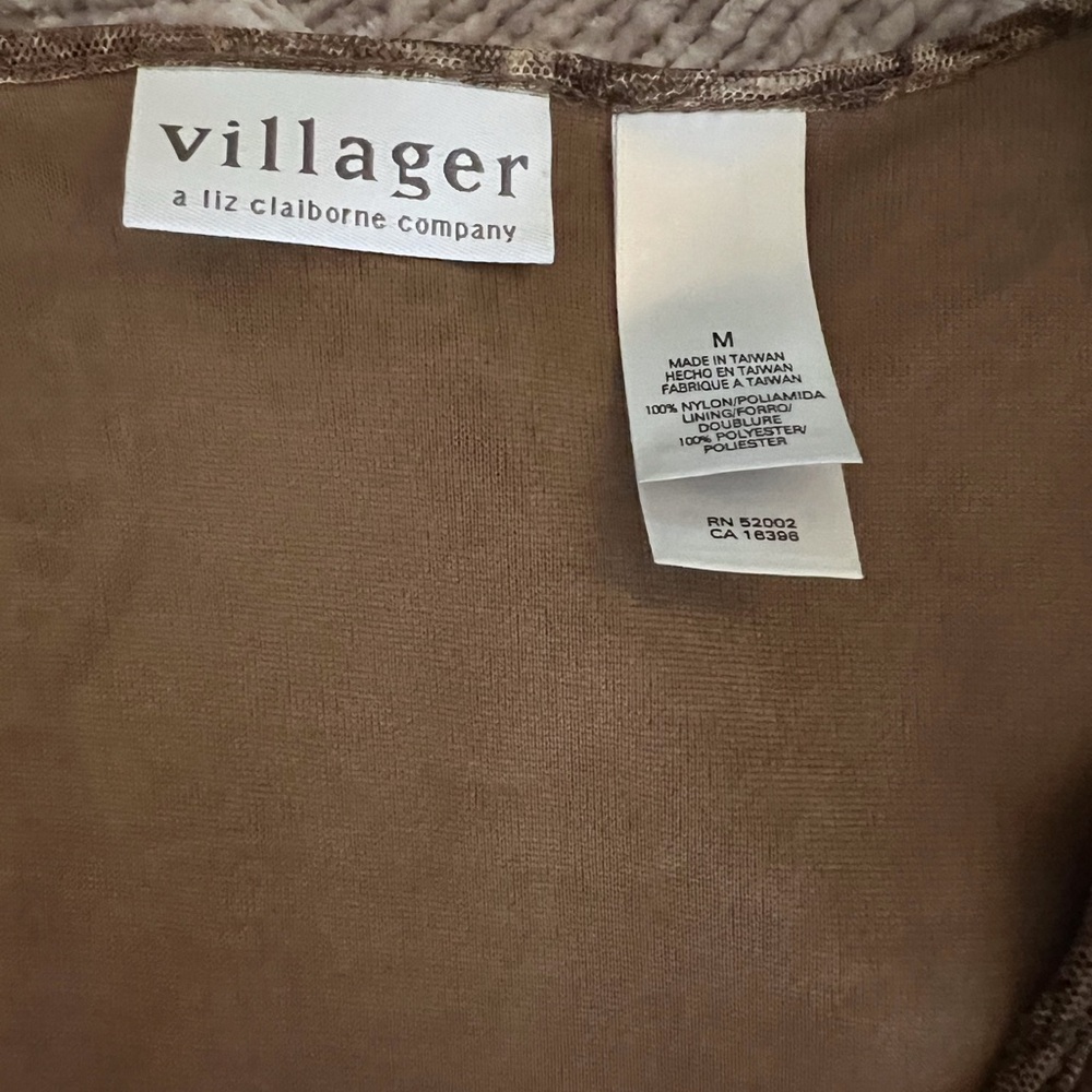 VILLAGER A LIZ CLAIBORNE SLEEVELESS DRESS - Picture 3 of 5